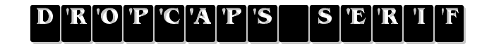 DropCaps Serif font
